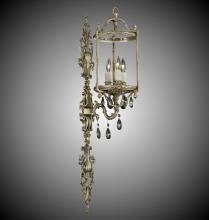 American Brass & Crystal WS2287-A-01G-PI - Three Light Wall Sconce